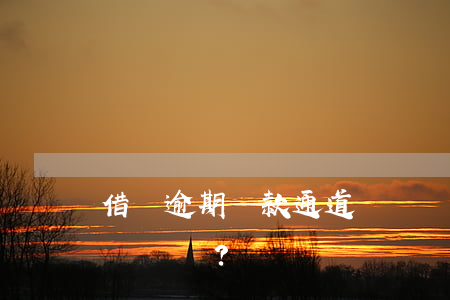 借唄逾期還款通道會關閉嗎？如何避免？